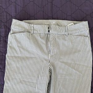 Old Navy Navy and White Striped Pants